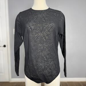 Yitty Hot Mesh Long Sleeve Bodysuit, Black, XXL/1X